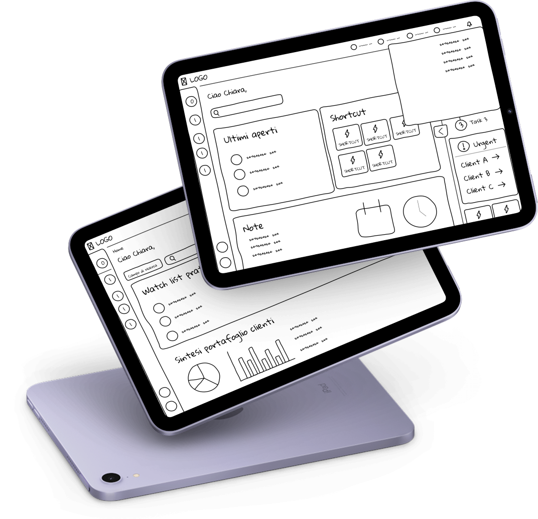 Smart Desk wireframes and workflow